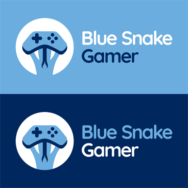 Blue Snake Gamer Logo